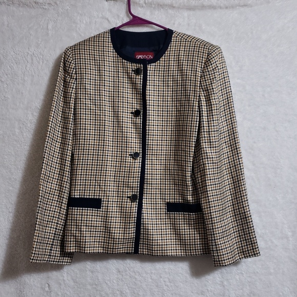 Vintage sasson plaid mixed color size 14 - Picture 3 of 8
